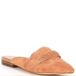 Gianni Bini Mckynlie Braided Suede Tan Mules New In Box Size 6.5